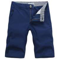 LESMART莱斯玛特男装简约纯色短裤LX13060(蓝色/28)