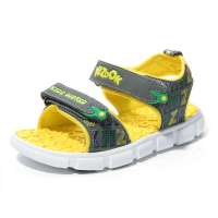 奈足童鞋男童凉鞋儿童凉鞋男童2013夏沙滩鞋男童鞋凉鞋中灰/黄34