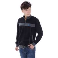 ENGLAND男士商务运动拉链保暖衣黑色(L)8013