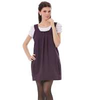 婧麒 孕妇防辐射服装夏装 防辐射孕妇装正品孕妇防辐射衣服孕妇装jc8305暗紫色XL