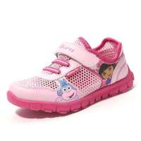 奈足 童鞋女童 2013朵拉单层网透气网面网布鞋 女童鞋粉红/桃红27