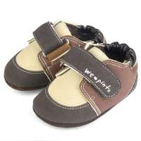 优安品优马系列春秋加绒款可调整脚背型胖脚宝宝软底学步鞋P11007棕色 11.5cm 