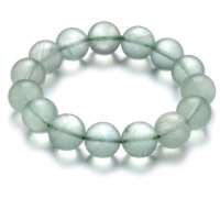 TFF蒂凡 天然绿萤石手链8mm款 (附带珠宝鉴定证书)