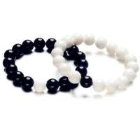 TFF蒂凡  天然砗磲黑玛瑙情侣手链 浓情蜜意黑款