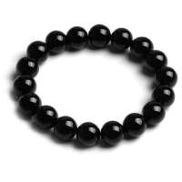TFF蒂凡 天然黑玛瑙手链女款(10mm)(附带权威质检证书)