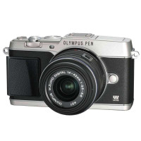 奥林巴斯 数码微单 E-P5-1442-2RK(C)银色机身+黑色镜头(SLV/BLK)