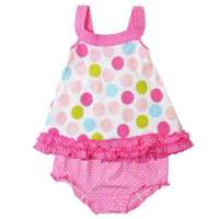 凡爱宝贝婴幼儿服装五彩波点吊带裙FDBFA3256粉色73
