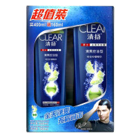 清扬男士清爽控油型去屑洗发露400ml+160ml