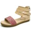 CAMEL/骆驼女性感豹纹时尚凉鞋81006601驼色38