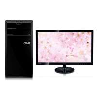 华硕(ASUS)CM6730台式主机 19.5英寸显示器(intel双核 2G 500G DVD光驱 1G独显 DOS 黑色)