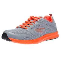 德尔惠男常规跑鞋22313611(矿石灰/天堂橙/44)