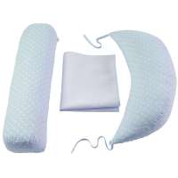 乐孕哺乳枕 喂奶垫 多功能哺乳枕头喂奶枕 孕妇枕护腰枕 蓝色 ly825b