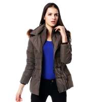 雪中飞 女装女双排扣短款X1201072(#127113(富贵棕) 170/92A(L))