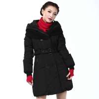 雪中飞 女装女罗纹披肩休闲中长款 XR9120(#56黑色 175/96A(XL))