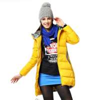 雪中飞 女装女潮流气质中长款 X1201088(#12303(水仙黄) 155/80A(XS))