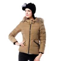 雪中飞 女装女休闲修身短款X1201068(#12767(亮米黄) 185/104A(XXXL))