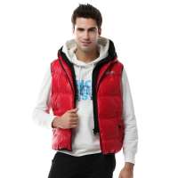 雪中飞 男装男双帽马甲 X1201001(#12162(艳红) 185/100A(XL))