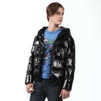 雪中飞 男装男潮流时尚连帽短款 XR9031(#56黑色 170/88(S))