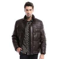 雪中飞 男装男时尚仿皮中长款 X1201049(#127163(渐变棕) 170/88A(S))