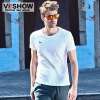 viishow 修身个性休闲装印花短t男t TD167(白色/M)