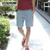 viishow 男士简约纯色短裤韩版潮裤 KD119(蓝色/31)
