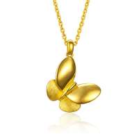 潮宏基正品 足金系列 蝶意莺情 足金/黄金吊坠/挂坠