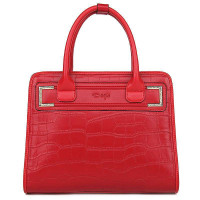 大企鹅DAQIE真皮鳄鱼纹女士手袋手提单肩包A67193-598-23红色
