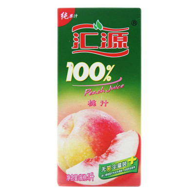 汇源100%桃汁1L