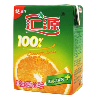 汇源100％精巧装橙汁200ml