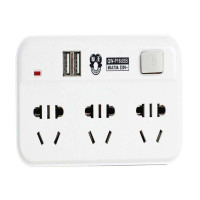 拳王三位总控无线旅行USB充电转换器P16USB