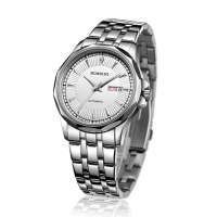 罗西尼手表透底后盖双历显示机械男表5561W01A