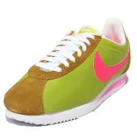 耐克女阿甘跑鞋457226-300绿/粉38.5