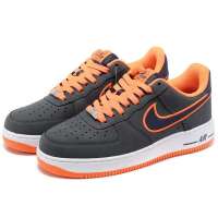 耐克男空军一号板鞋488298-012灰/白/橙44