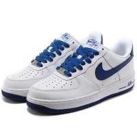 耐克男空军一号板鞋488298-114白/蓝43