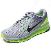 耐克AIR MAX+2013全掌气垫男跑步鞋554886-007灰/绿42