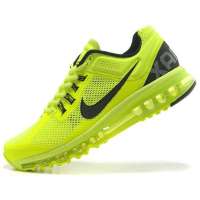 耐克AIR MAX+2013全掌气垫男跑步鞋554886-701荧光绿40.5