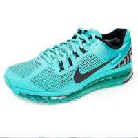 耐克AIR MAX+2013全掌气垫男跑步鞋554886-301草绿40.5