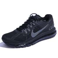 耐克AIR MAX+2013全掌气垫男跑步鞋554886-001黑色42