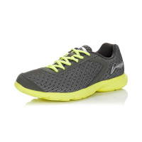 李宁男轻质跑鞋ARBG075-1冷灰/荧光黄41.5