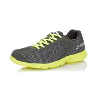 李宁男轻质跑鞋ARBG075-1冷灰/荧光黄43.5