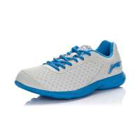 李宁男轻质跑鞋ARBG075-5冷灰/亮蓝/银44