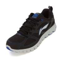 李宁男减震跑鞋ARHG045-3黑/正蓝/冷灰41