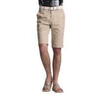 圣捷罗 男装修身韩版男士休闲短裤HCD61740(卡其色/35)