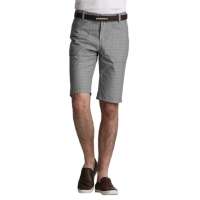 圣捷罗 男装韩版男士中腰休闲短裤格纹HCD52540(灰色/38)