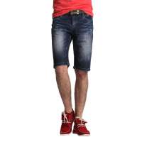 圣捷罗 男装修身休闲短裤HCD61710(深蓝色/32)