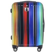 莎米特100%PC拉杆旅行箱七色直条纹24寸PC258PC258