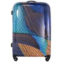 莎米特100%PC材质拉杆旅行箱彩色孔雀纹20寸PC250PC250
