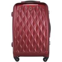 凌日100%PC材质铝框拉杆旅行箱酒红28寸PCS204PCS204