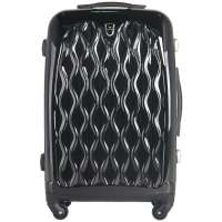 凌日100%PC材质铝框拉杆旅行箱黑色28寸PCS204PCS204