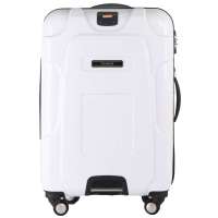 凌日100%PC材质防刮拉杆旅行箱白色24寸PC236PC236
